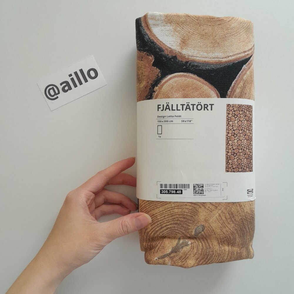 IKEA FJALLTATORT Pre-cut fabric, brown, 59x118 "